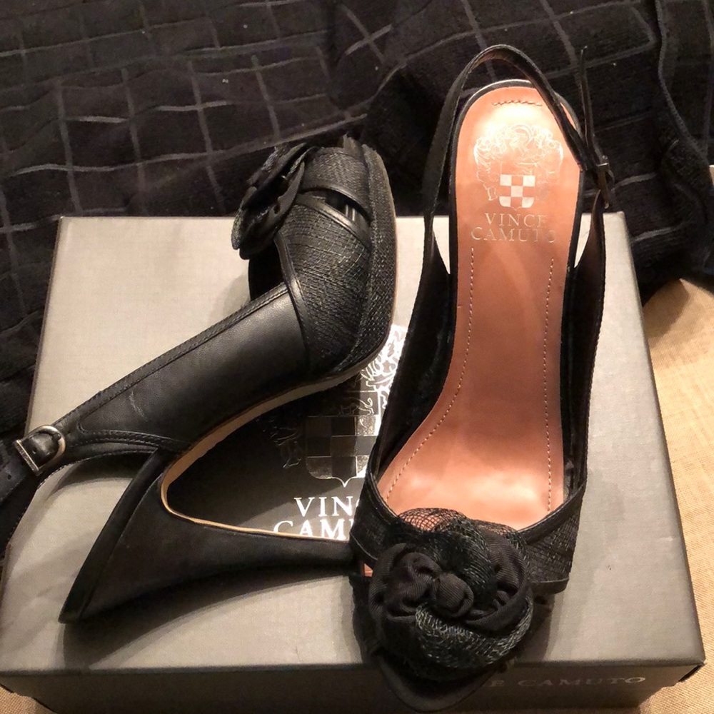 Vince Camuto Peep Toe Sling Backs